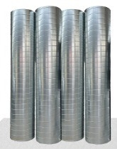 Verzinkte Spiralluftkanäle für Luftkonditionierungsbedürfnisse im Schlafzimmer im industriellen Design