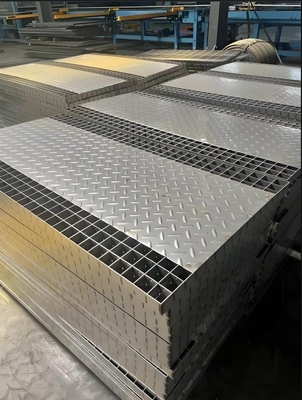 ISO9001-zertifizierte galvanisierte Stahlgitter für Wartungsplattform in Silberfarbe